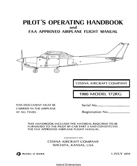 *UD138-13 * This <b>manual</b> is not written specifically for the 120, 140 or 170 series; however, much of the information is. . Cessna 172 manual free download